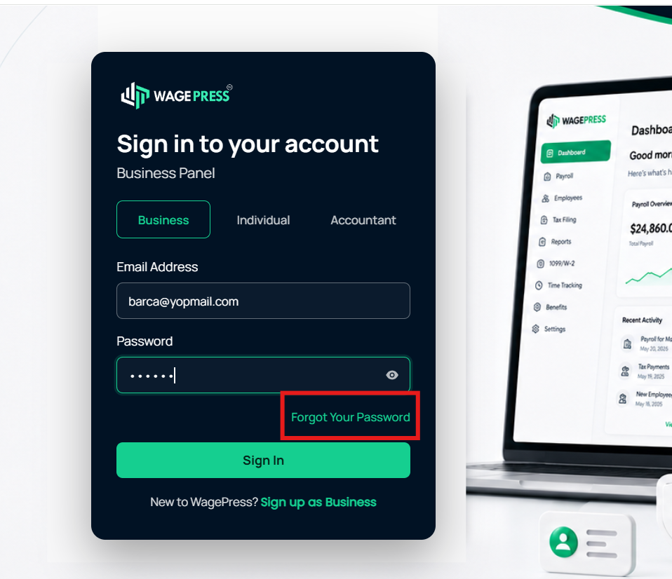 Forgot Password