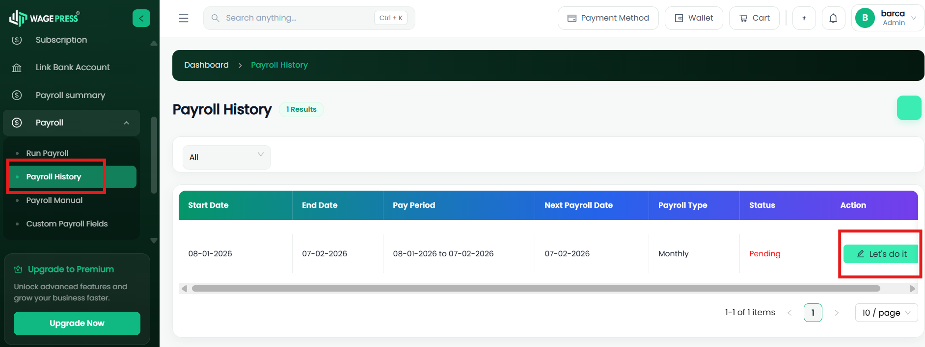 1. Custom Payroll Fields