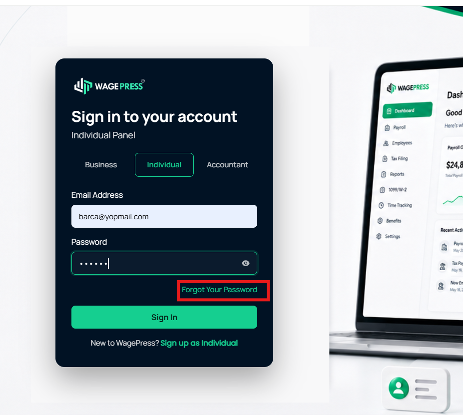 Forgot Password