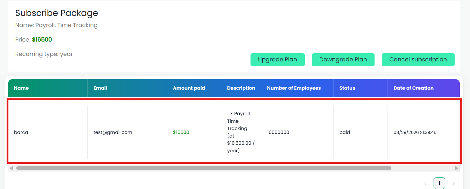 Subscription Management