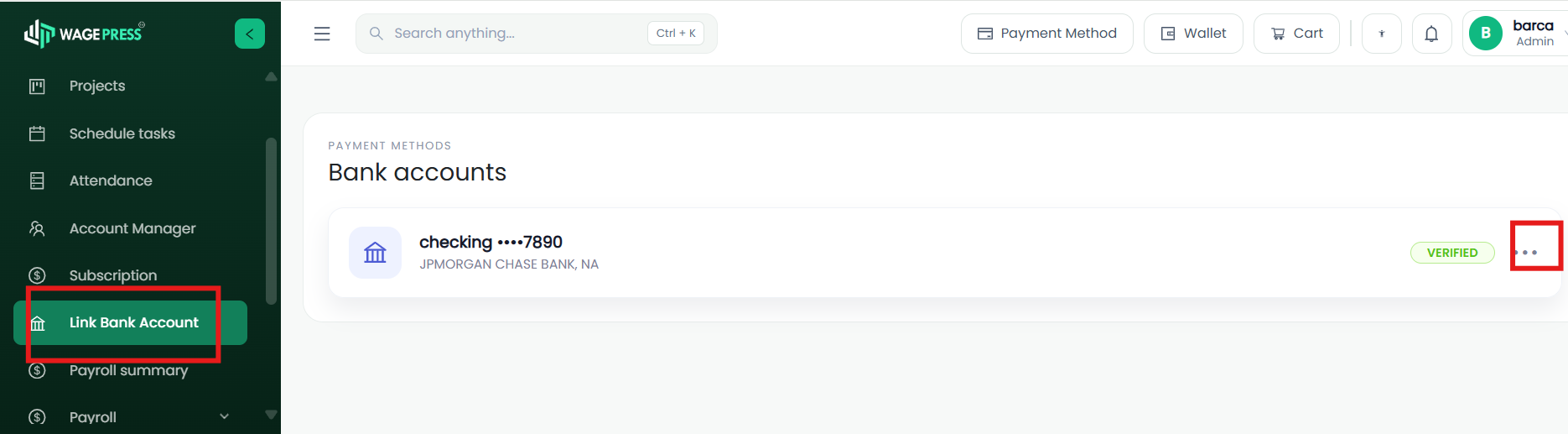 Link Bank Account