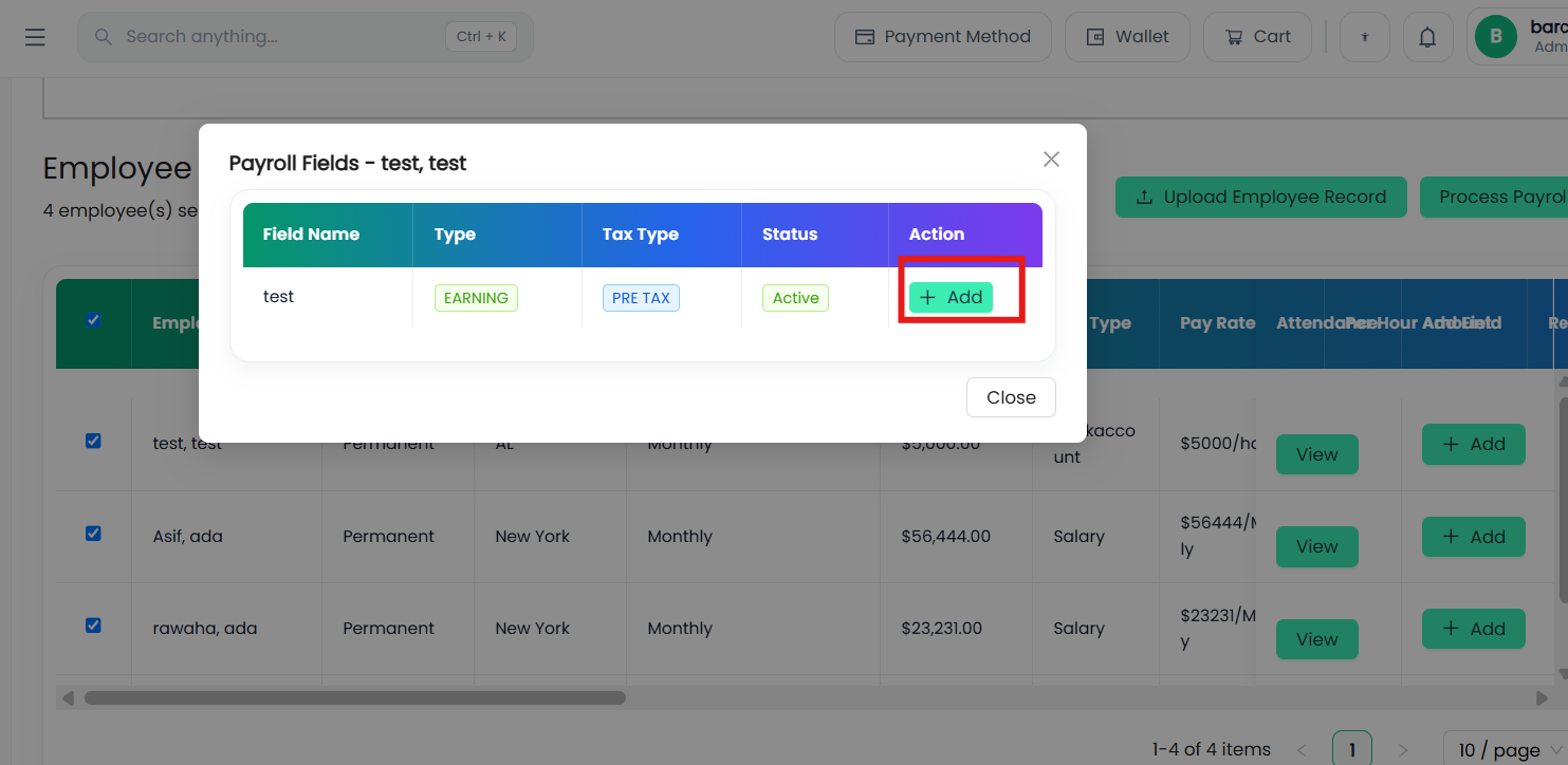 1. Custom Payroll Fields