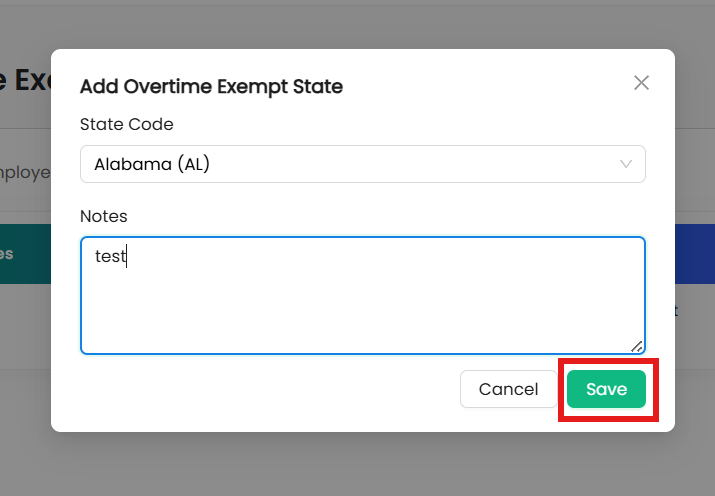 State Overtime Exempt