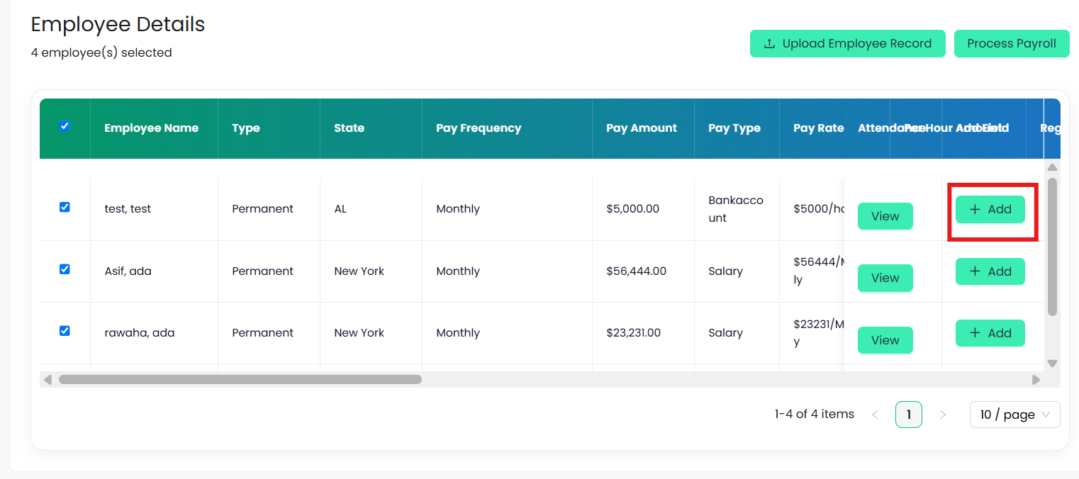 1. Custom Payroll Fields